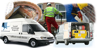 Colliers Wood drainage van